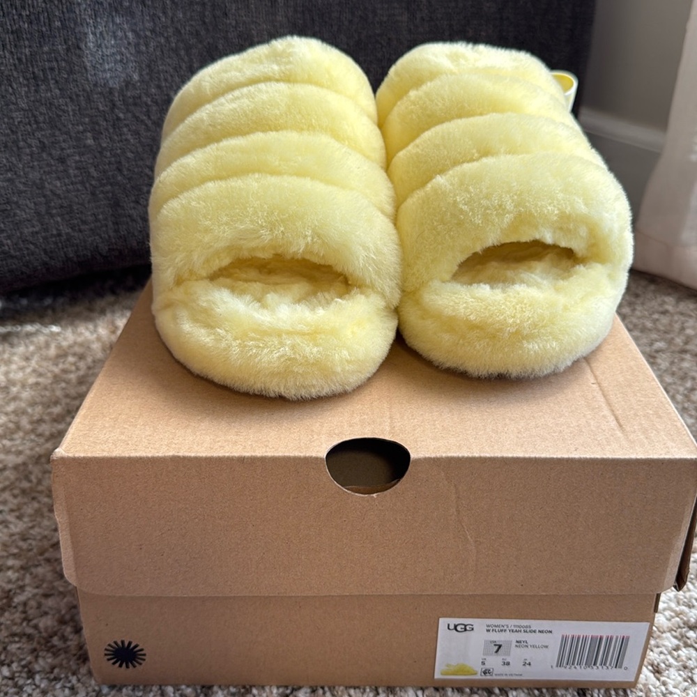 Yellow Ugg Slipper